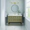 James Martin Vanities 48'' Single Vanity, Pebble Oak w/ Single Hole 3 CM White Zeus Quartz Top & Backsplash D100-V48-PBO-1WZ - alternate 3